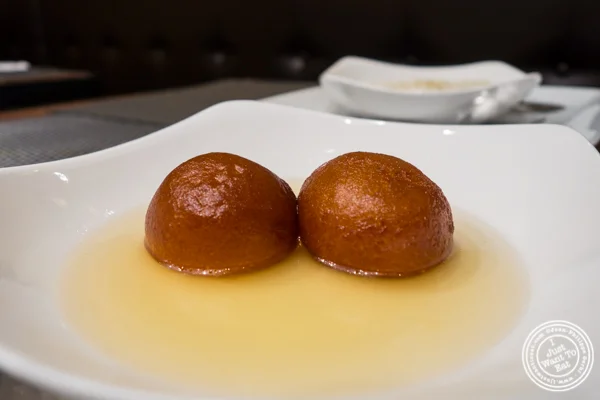 Gulab Jamun at Surya, Indian restaurant on Bleecker, NYC, New York