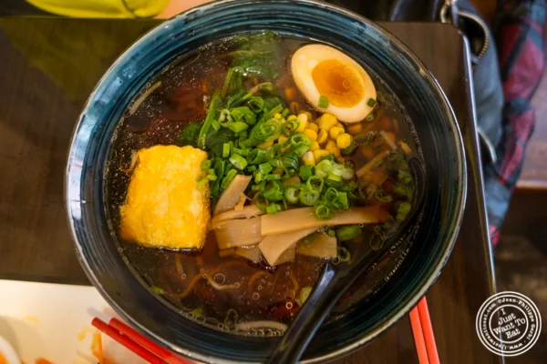 Buddha ramen at Ramen Thukpa in the West Village, NYC, New York