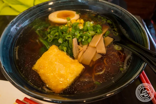 Buddha ramen at Ramen Thukpa in the West Village, NYC, New York