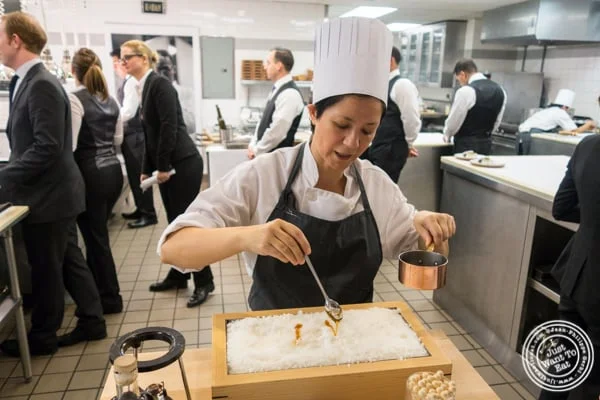 Executive pastry sous-chef Renata Ameni making taffy at Eleven Madison Park in NYC, New York