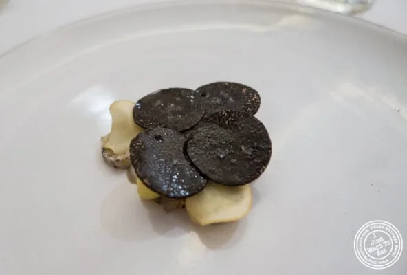 potato salad with black truffle at Eleven Madison Park in NYC, New York
