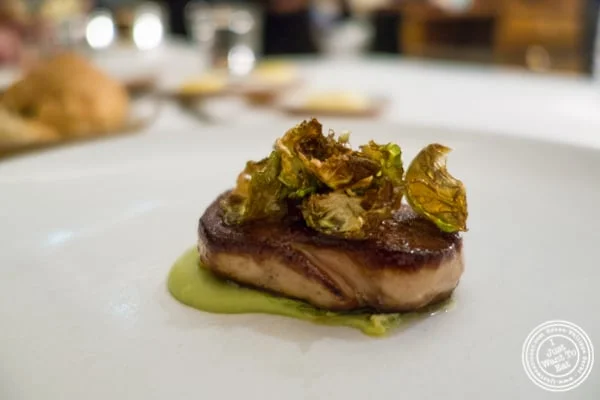 Seared foie gras at Eleven Madison Park in NYC, New York