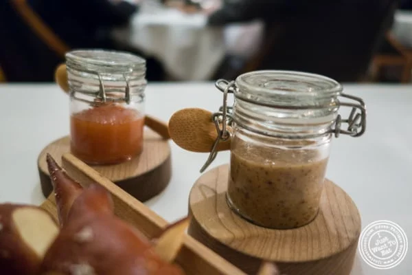 Mustard and quince jam at Eleven Madison Park in NYC, New York