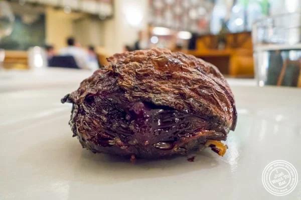 Braised red cabbage at Eleven Madison Park in NYC, New York