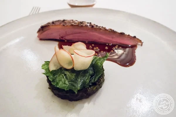 Roasted duck at Eleven Madison Park in NYC, New York