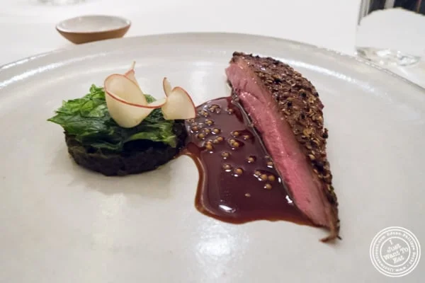 Roasted duck at Eleven Madison Park in NYC, New York