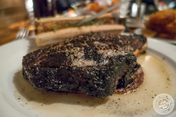 Ribeye and bone marrow at American Cut in TriBeCa, NYC, New York