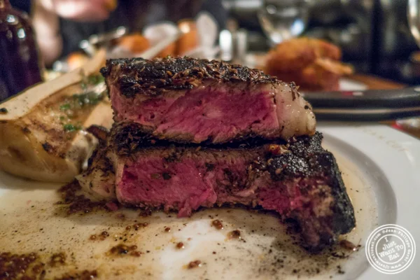 Ribeye and bone marrow at American Cut in TriBeCa, NYC, New York