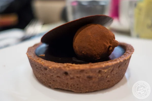 Chocolate tart at Maison Kayser Bryant Park, NYC, New York
