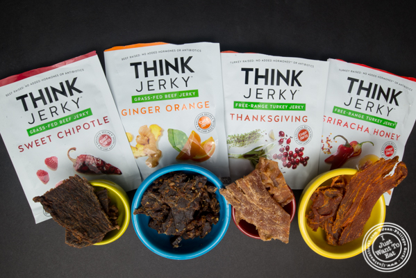 Tasting of Think Jerky flavors