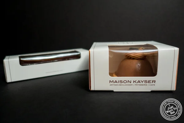 Pastry boxes at Maison Kayser in the West Village, NYC, New York