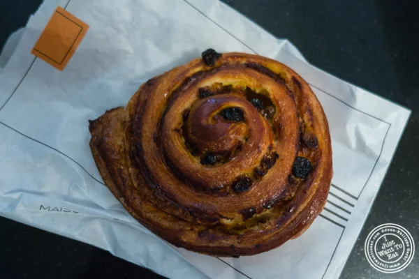 Pain aux raisins at Maison Kayser in the West Village, NYC, New York