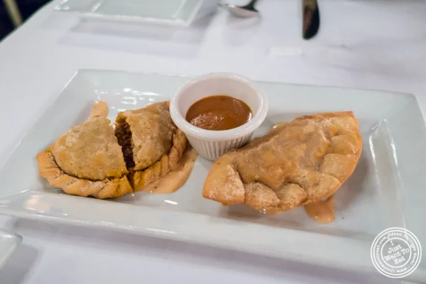 Empanada at Sazon in TriBeCa, NYC, New York