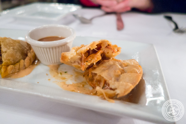 Cheese empanada at Sazon in TriBeCa, NYC, New York