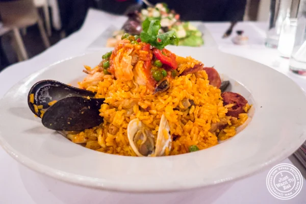 Paella at Sazon in TriBeCa, NYC, New York