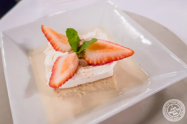 Tres leches at Sazon in TriBeCa, NYC, New York