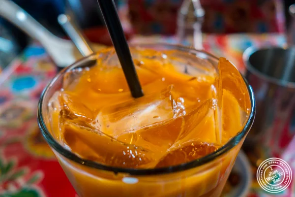 Thai iced tea at Pok, Pok in Brooklyn, NY