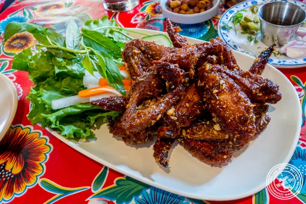 Fish sauce chicken wings at Pok, Pok in Brooklyn, NY