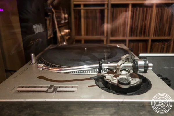 Turntable for DJ at Turntable Chicken Jazz in NYC, New York