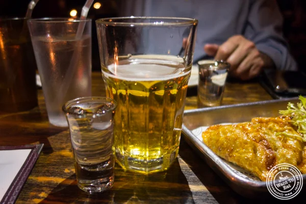 Soju bomb at Turntable Chicken Jazz in NYC, New York