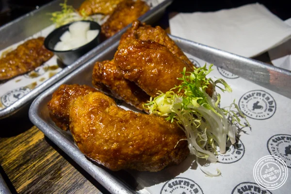 Chicken wings at Turntable Chicken Jazz in NYC, New York