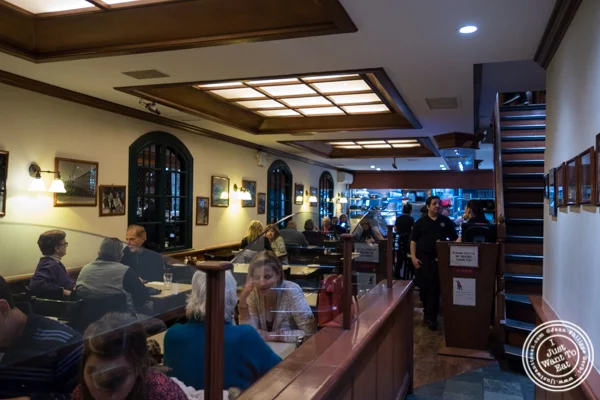Dining room at Angelo's Pizza in NYC, NY