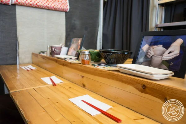 Counter at Ramen-Ya W4th in NYC, NY