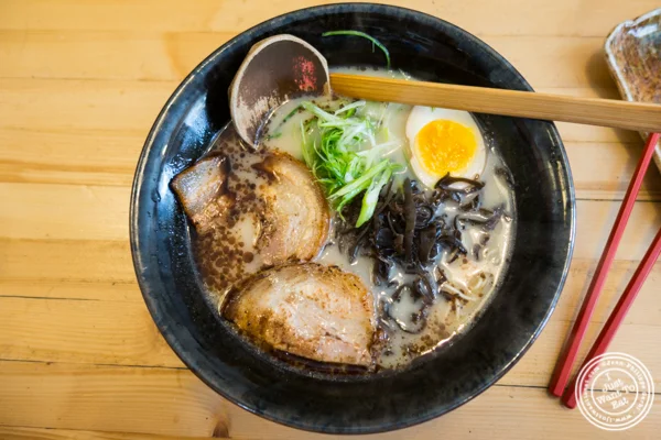 Musashi shio black noodles at Ramen-Ya W4th in NYC, NY