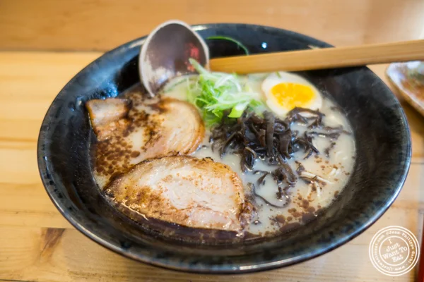 Musashi shio black noodles at Ramen-Ya W4th in NYC, NY