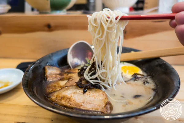 Musashi shio black noodles at Ramen-Ya W4th in NYC, NY
