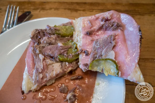 Pig head Cuban sandwich at The Cannibal in NYC, New York