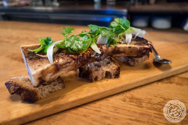 Bone marrow brulée at The Cannibal in NYC, New York