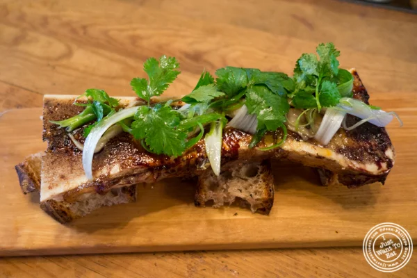 Bone marrow brulée at The Cannibal in NYC, New York