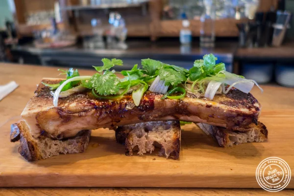 Bone marrow brulée at The Cannibal in NYC, New York