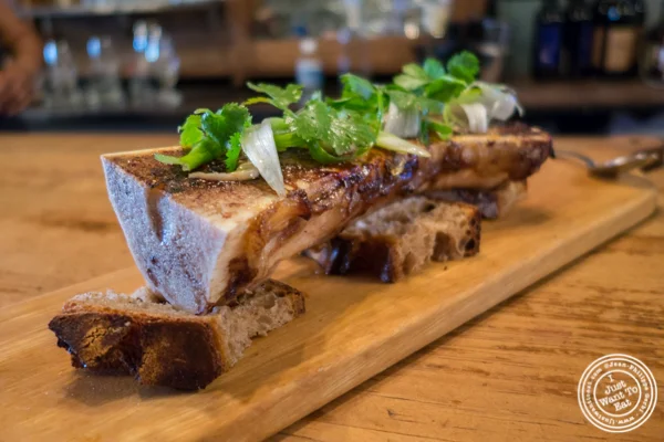 Bone marrow brulée at The Cannibal in NYC, New York