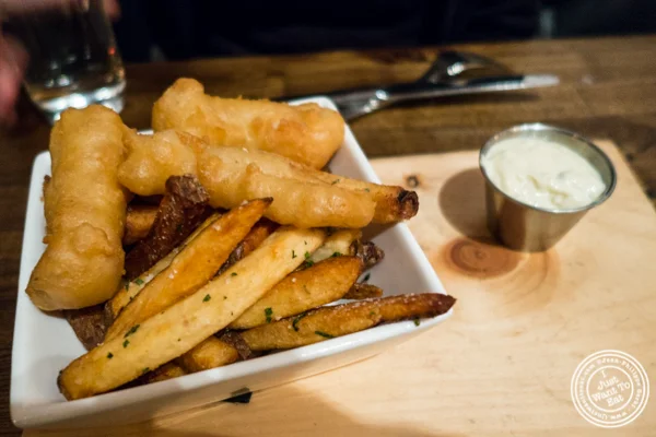 Fish and chips at Church Street Tavern in TriBeCa