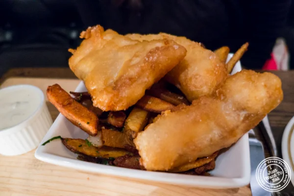 Fish and chips at Church Street Tavern in TriBeCa