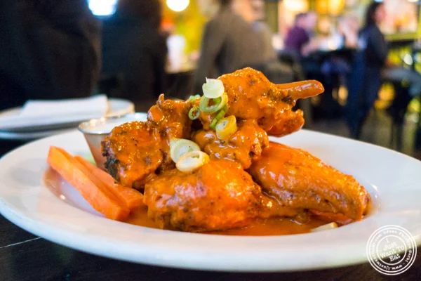 Buffalo chicken wings at The Brazen Fox in the East Village
