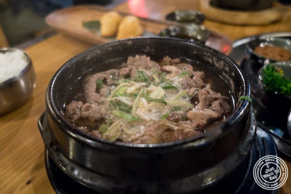 Bulgogi hot pot at Gunbae in TriBeCa