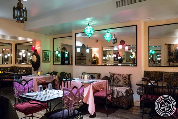 Dining room at Salam café in Greenwich Village, NYC