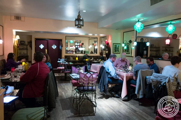 Dining room at Salam café in Greenwich Village, NYC