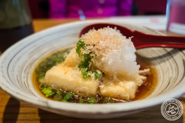 Agedashi tofu at Katsu Hama in NYC, New York