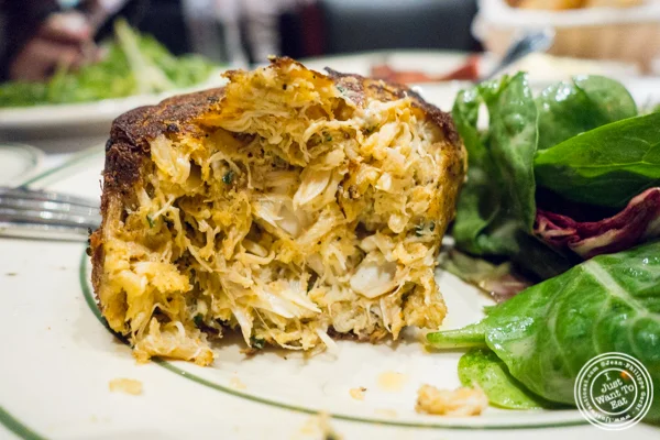 Crab cake at Rocco Steakhouse in NoMad, NYC
