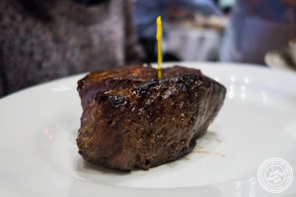 Filet mignon at Rocco Steakhouse in NoMad, NYC
