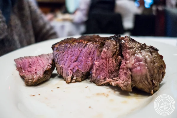 Filet mignon at Rocco Steakhouse in NoMad, NYC