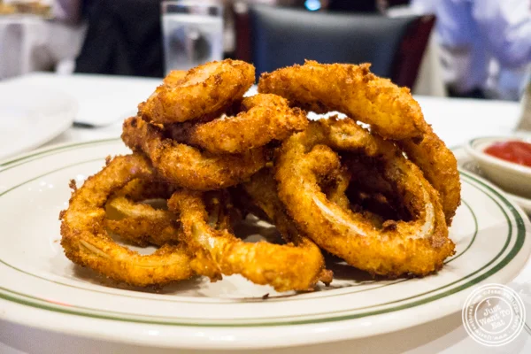 Onion rings at Rocco Steakhouse in NoMad, NYC