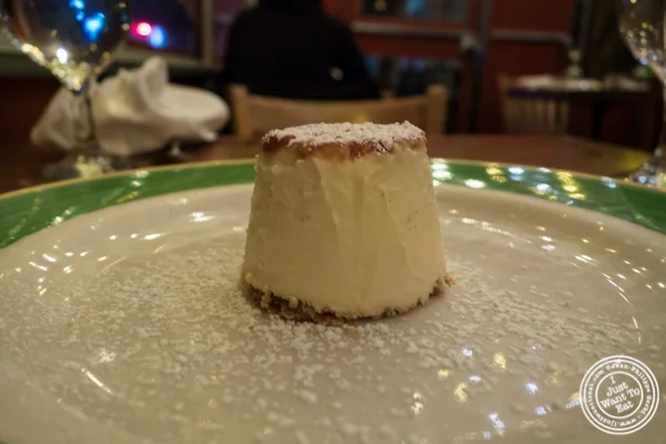 Creme caramel at Pepolino in TriBeCa, NYC