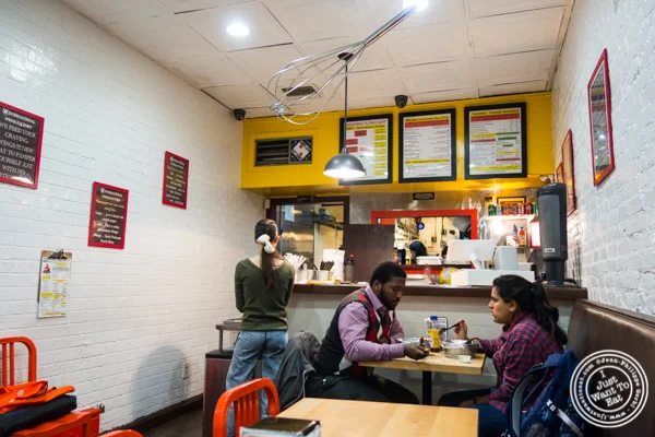 Counter and dining area at IWF - International Wings Factory on the Upper East Side