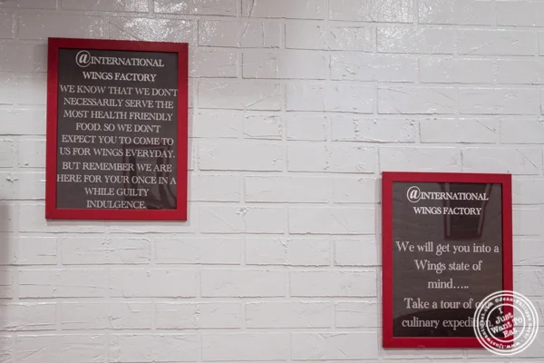 Decor at IWF - International Wings Factory on the Upper East Side