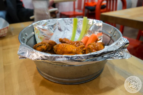 Bucket of wings at IWF - International Wings Factory on the Upper East Side
